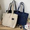 Canvas-Taschen für Damen Umhängetasche Teenager-Mädchen Schultasche Große Kapazität Handtasche Öko Wiederverwendbare Einkaufstasche Einkaufstaschen Bolsas
