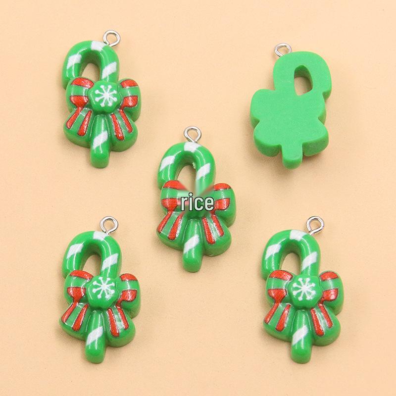 Ciondoli in Resina Serie Natalizia: Campanelle per Albero, Babbo Natale, Renne, Pupazzo di Neve Ornamenti
