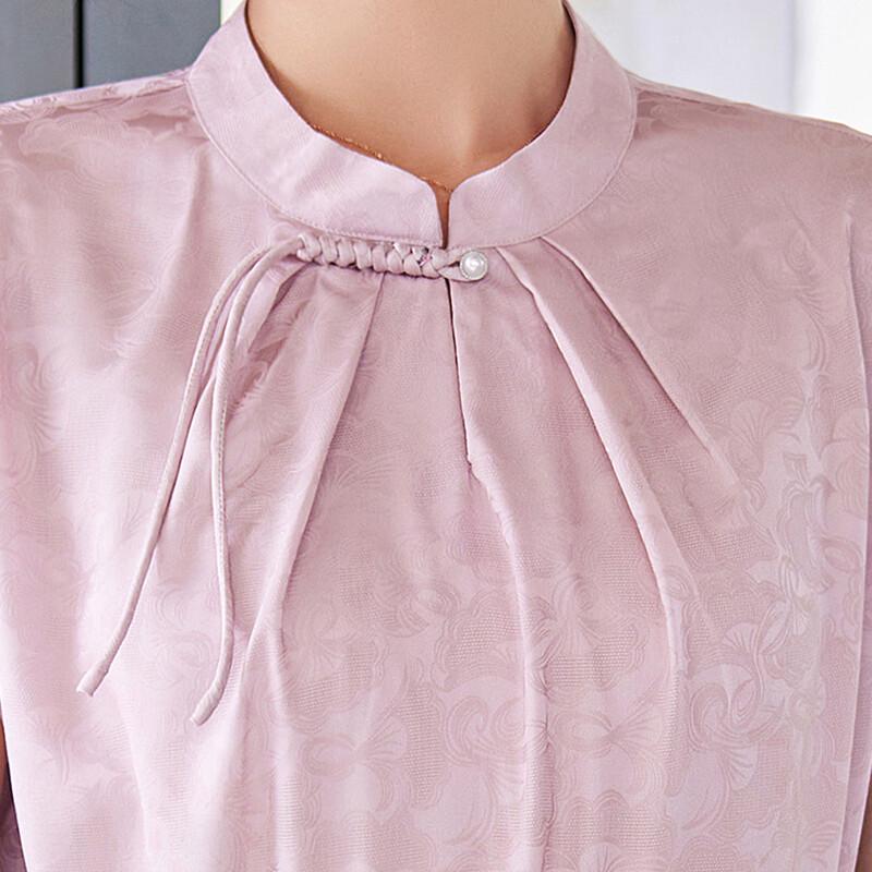 Pasite Summer New Chinese Style Short Sleeve Qipao Dress