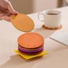 6/9/12pcs Creative Hamburger Coaster Cute Cup Pad Table Decoration Insulation Mat  Gift