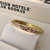 Vintage Enamel Flower Rhinestone Bangle Bracelet Women Alloy Oil Drip Floral Cuff Bracelet Boho Party Jewelry Gift