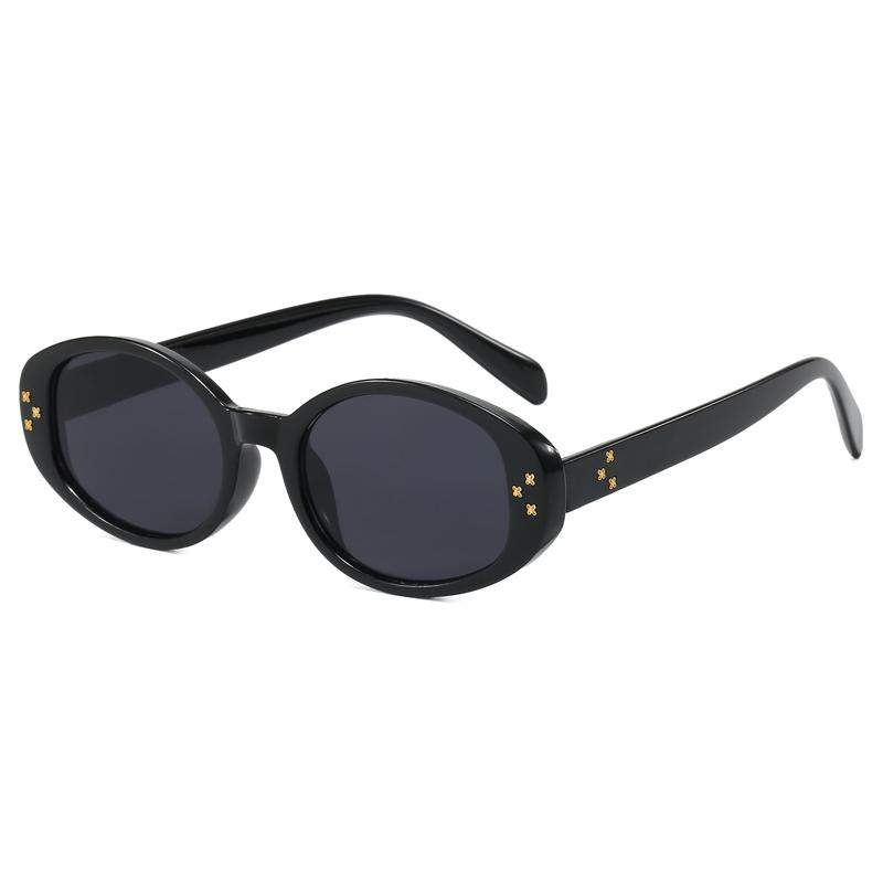

Vintage Oval Sunglasses UV400 Retro Fashion Unisex for Women Men Classic Driving Travel Fishing Sun Glasses
