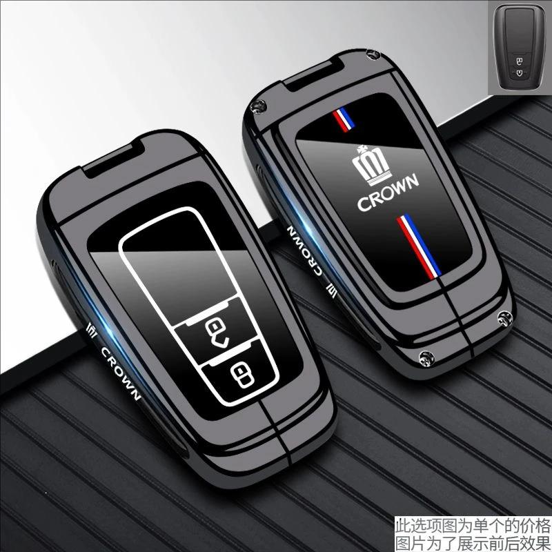 Car Key Cover For Toyota Hilux 2024 Yaris Corolla 2023 Rav4 2021 CHR Revo Auris Innova Highlander Venza Fortune Key Holder WI2