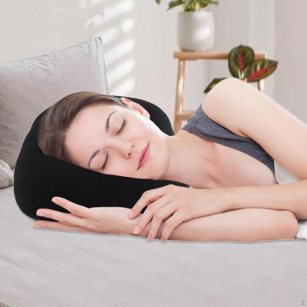 Ear Piercing Pillow Support Breathable Guard Protector Removable Cover Head Neck with A