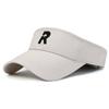 R Cotton Letter Hat Visor Cap Sun Protection Breathable Baseball Gifts Caps