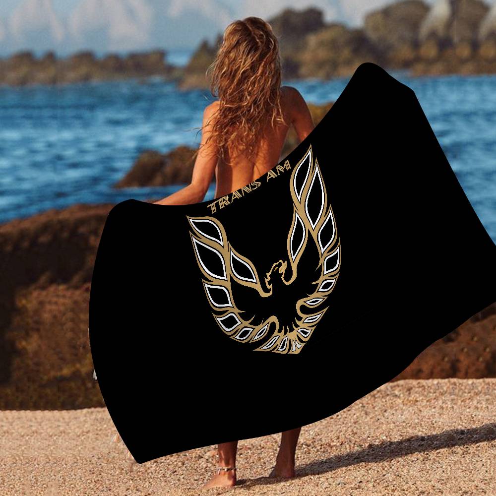 

P-Pontiac F-Firebird Logo Trans-Am Microfiber Printed Beach Towel Mountain Climbing Yoga Beach Swimming Running Absorbent Towel W30*H60(CM)