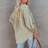Women's Fashion Casual Solid Color Long Sleeve Denim Jacket
