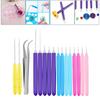 Quilling Needles Slotted Pen Tool Paper Kits Quilling Paper DIY Set for Card Making Beginners Handmade Glue Art