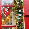 Naughty Santa Claus Home Balcony Glass Window Beautification Decoration Window Stickers