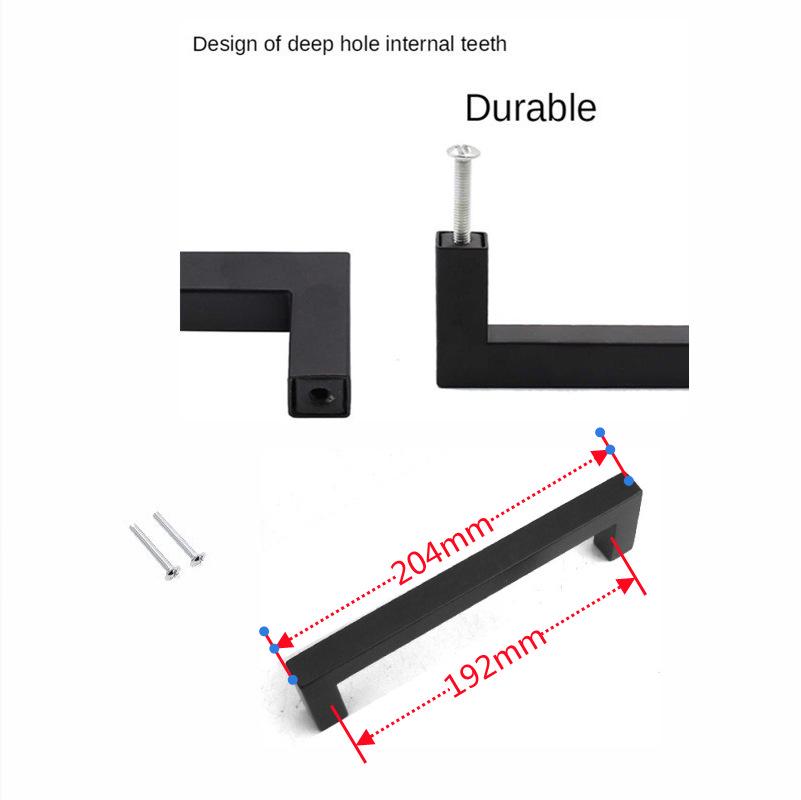 Brushed Gold & Black Stainless Steel Drawer Handle for Cabinets and Wardrobes