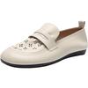 ZHR Women's Cowhide Slip-On Loafers