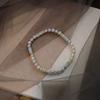 Pearl  Pastel Beaded Bracelet – Handmade Natural Stone Stackable Bracelet for Women, Dainty Boho Jewelry Gift