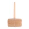 Wooden Mallet Round Head Lightweight Solid Beech Wood Hammer for Woodworking DIY Projects