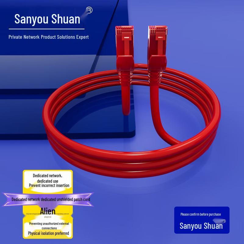 Sanyou Shuan Dedicated Network Cat6 Patch Cable with Special Connector