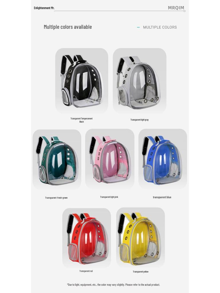 Plecak na kapsułę kosmiczną dla zwierząt: Duża pojemność, oddychający transporter dla kota i małego psa z paskiem na klatkę piersiową i podwójnymi paskami na ramię.