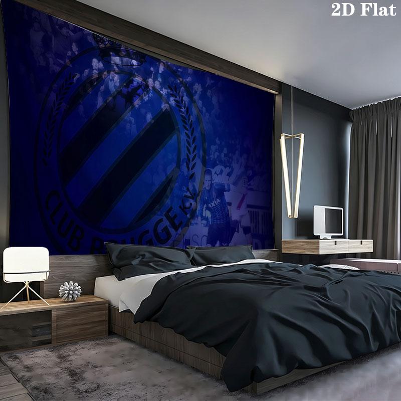 Club Brugge Wall tapestry, aesthetic printed fabric blanket, suitable for bedroom, living room, and home decor.
