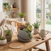 3D Printed Irregular Flower Pot Plastic Creative Planter Decorative Pot Office Desk
