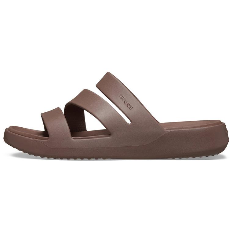 Crocs Getaway Comfortable Versatile Non-Slip Slide Sandals Women Sandals Brown 209587-0LF