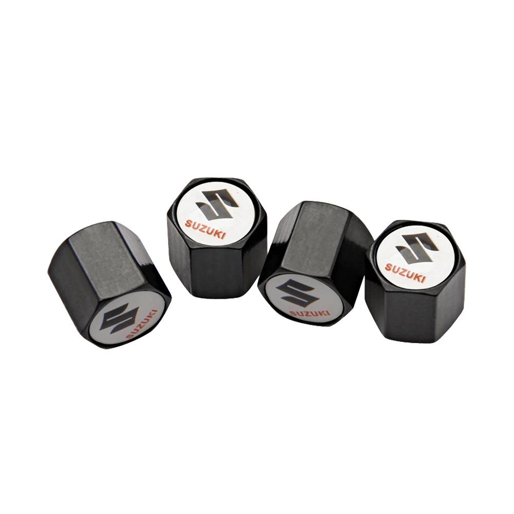 

4PCS Car Styling Wheel Valves Caps Metal Tire Airtight Covers For SUZUKI ALTO BALENO GRAND VITARA IGNIS JIMNY S-Cross SWIFT SX4