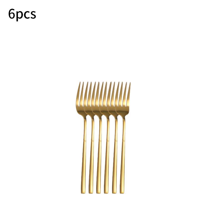 

Набор столовых приборов из нержавеющей стали 6/30 шт., высококачественный нож для стейка, вилка, десертная ложка, подходит для ресторанных банкетов, вечеринок