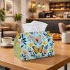 1pc Party Tissue Box,Spring Botanical,Multifunctional Tissue Holder,Butterfly Daisy Blossom,Outdoor Party Supplies, Everyday Desktop Tissue Storage Bo