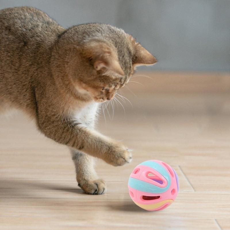 1Pc Large  Cat Toy Bell Ball Self-hi To Relieve Boredom and Sound, Bell To Amuse Cat Sound Ball, Twisted Egg Toy Ball