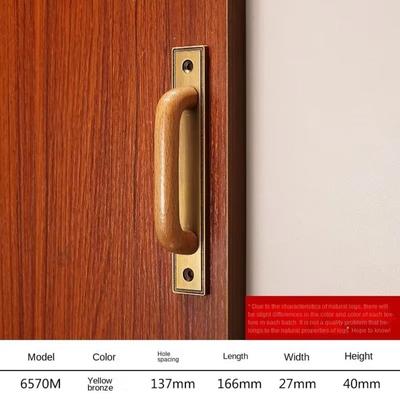 Decorative Solid Wood Cabinet Handle Antique Bronze Colour Retro Pull Handle Convenient Zinc Alloy Cabinet Pull Wardrobe