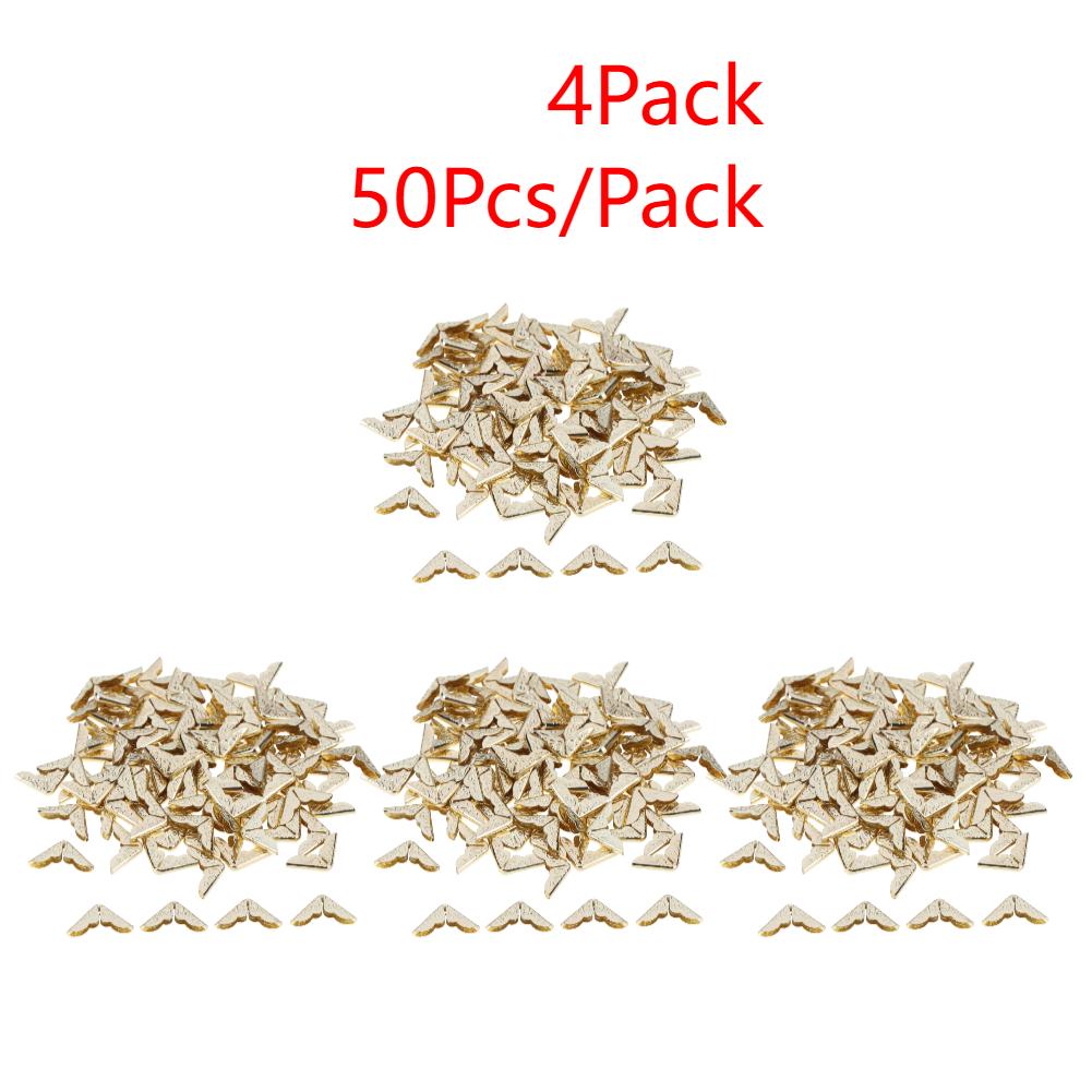 100-500Pcs Scrapbooking Albums Corner Protector Card File Menu Metal Book Corner for Scrapbooks Photo Albums Decorative Corners