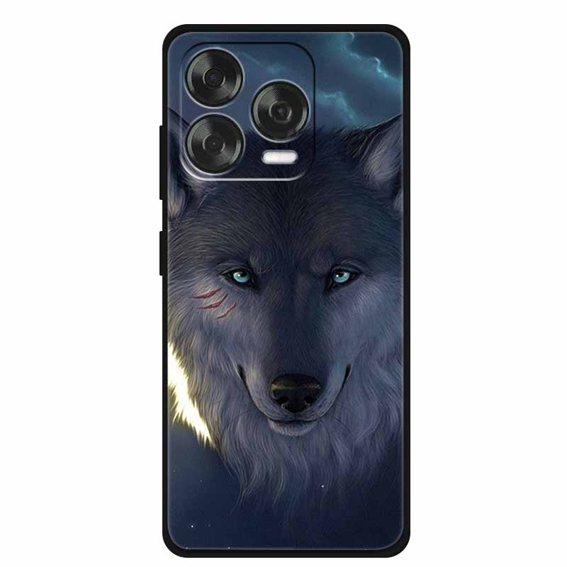 For ZTE Nubia V70 Design Case Phone Cover Wolf Lion Black Silicone Soft Back Cover For ZTE Blade V70 Vita Case V 70 Vita Coque