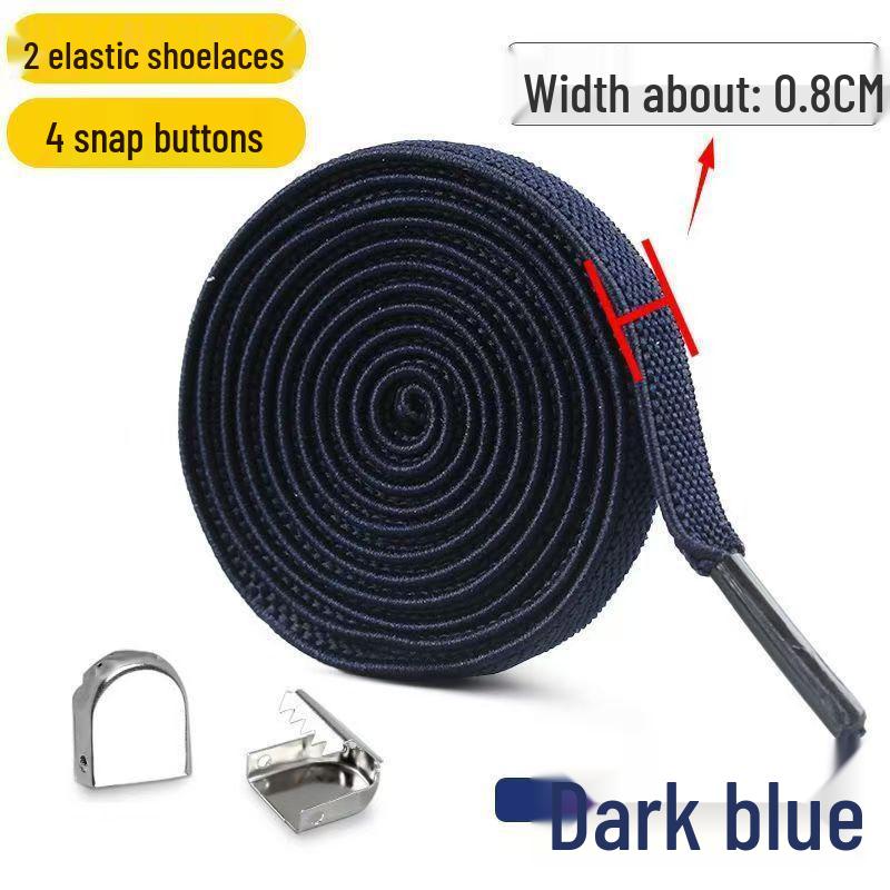 8mm Elastyczne sznurówki bez wiązania z klamrą zatrzaskową dla mężczyzn i kobiet
