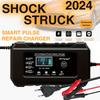 Car Battery Charger 12V 6A Fully Automatic Smart Charger LCD Display Smart Fast Charger for Car Motorcycle