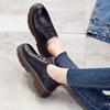 Genuine leather women's shoes 2025 new thick heel platform British style Oxford sole small leather shoes fashionable versatile soft leather casual sho