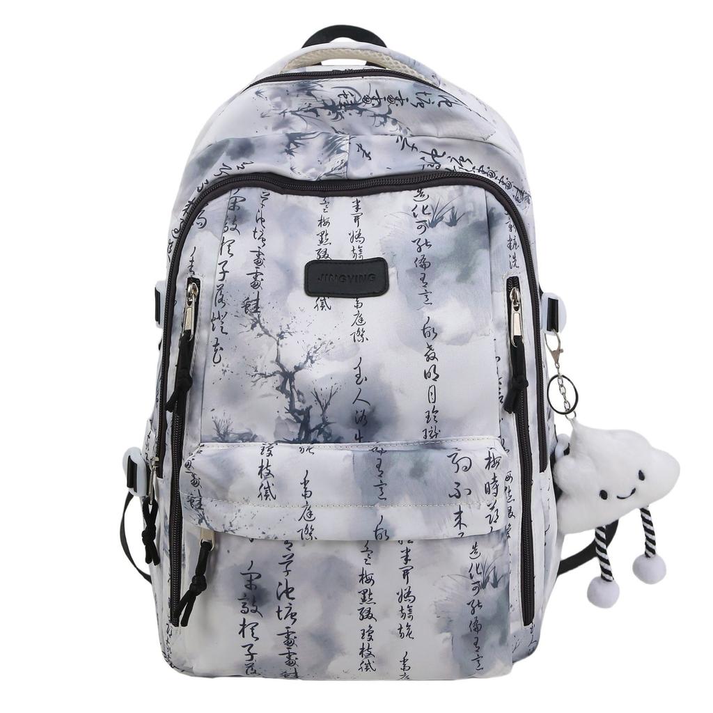 School Bag Korean Version Fashion Backpack High Value, Simple and Versatile Large Capacity School Bag Junior High School Backpack