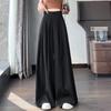 Spring Summer  Lady Korean Solid High Waist Pants Girls Wide Leg Suit Trousers Women Slim Fit Comfortable Daily Slacks