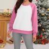 Sweaters For Women  R-neck Striped Cute Color Block Fall Winter Knitted Pullover Tops