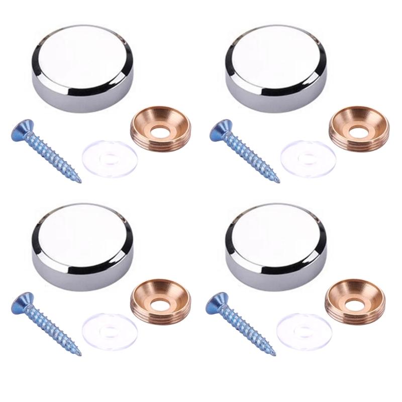 4Pcs Billboards Decoration Nails Glass Fasteners Fixing Nails Advertisement Nails Mirror Decorative Screws Fasteners