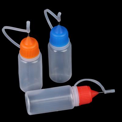 5 Adet 10ml Sıkılabilir İğneli Şişe Göz Sıvısı Damlalık Numune Damla Şişesi