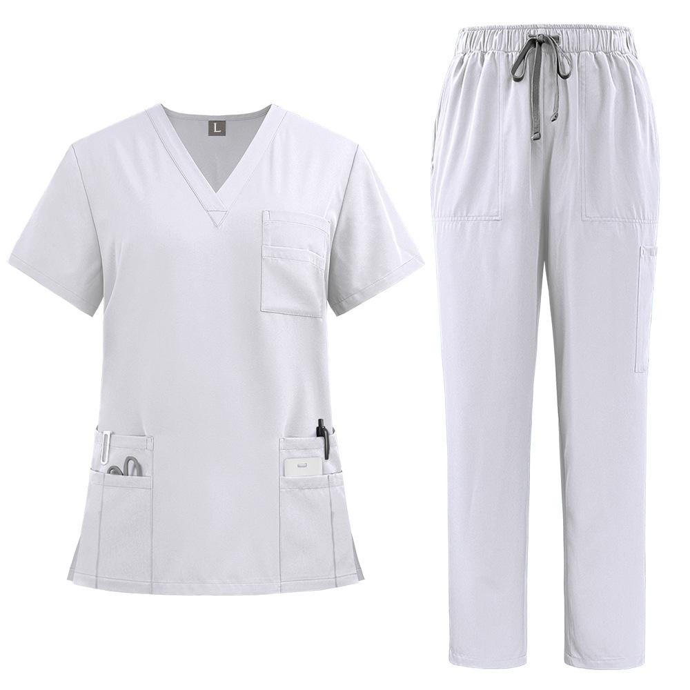 Wholesale Price Medical Suit for Women Surgical Gown Lab Coat with Pockets Dental Scrub Veterinary Uniform Soft Nursing Articles