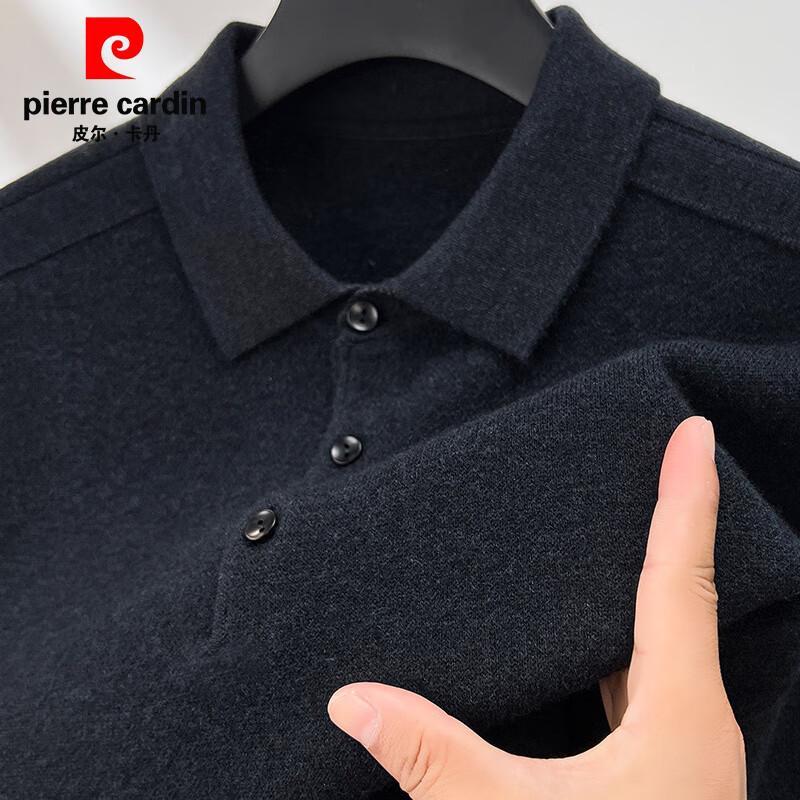 Pierre Cardin Men's 100% Wool Polo Sweater