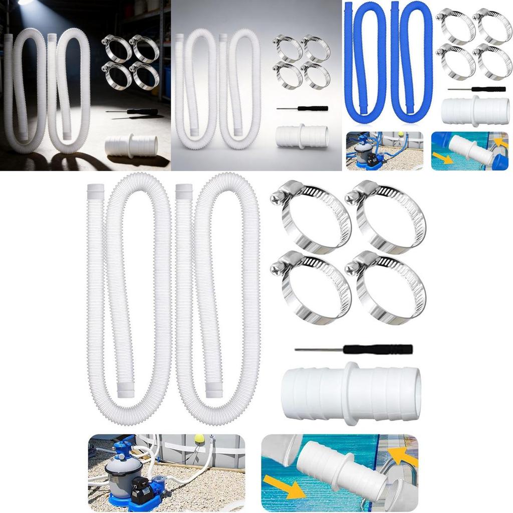 Mangueira para Piscina Intex 32mm Material PE Tubo de Reposição Para Circulação de Água da Piscina