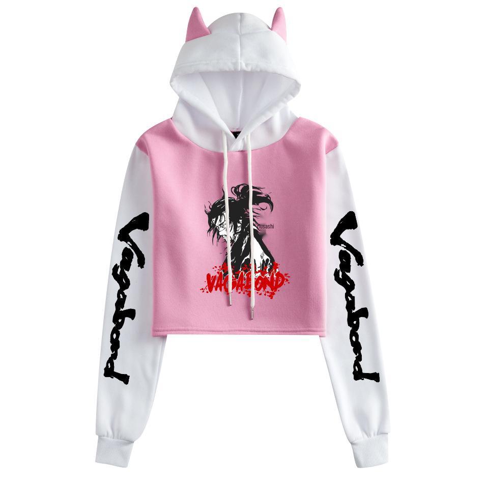 Miyamoto Musashi Anime Color Block Hoodie - Plus Velvet Sweatshirt