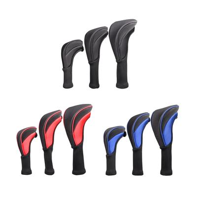 Funda para Palo de Golf para Maderas de Fairway, Driver, Híbridos, Malla de Cuello Largo, Fundas para Cabezas de Palo de Golf con Número Intercambiable
