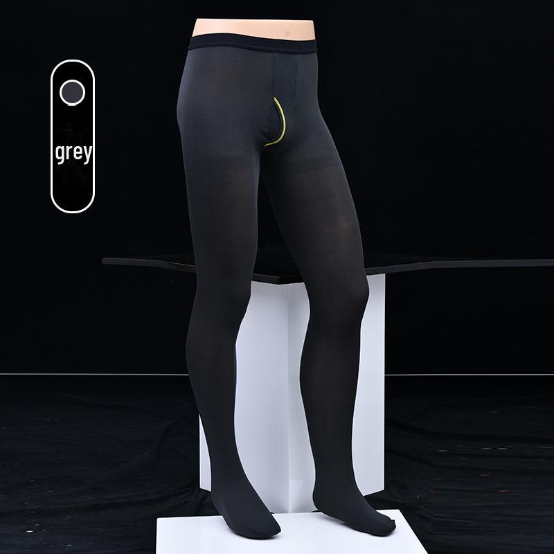 

Чоловічі теплі оксамитові колготки з вертикальним отвором - великий розмір (Осінь / Зима) L large size 200 pounds, nine points