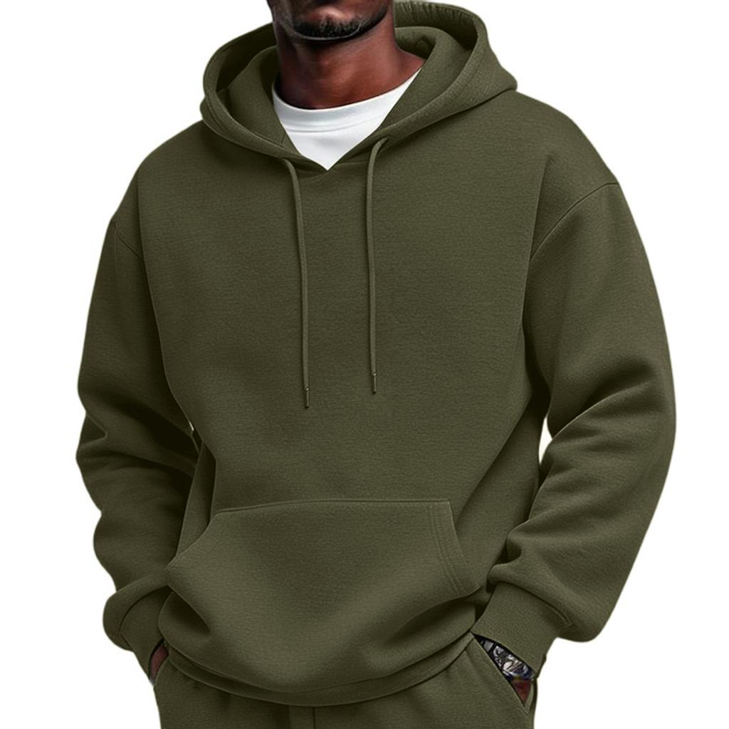 Felpa con cappuccio da uomo con coulisse, Colore per l'uso casual di tutti i giorni