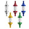 8mm CNC Alüminyum Alaşımlı Cam Motosiklet Gaz Yakıt Benzin Yağ Filtresi Moto Aksesuarları ATV Kir Pit Bisiklet Motocross için