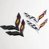 2pcs 170 * 120MM Front Decal or 155 * 107MM Rear Decal ABS Car Sticker Car Exterior Products Suitable for Corvette
