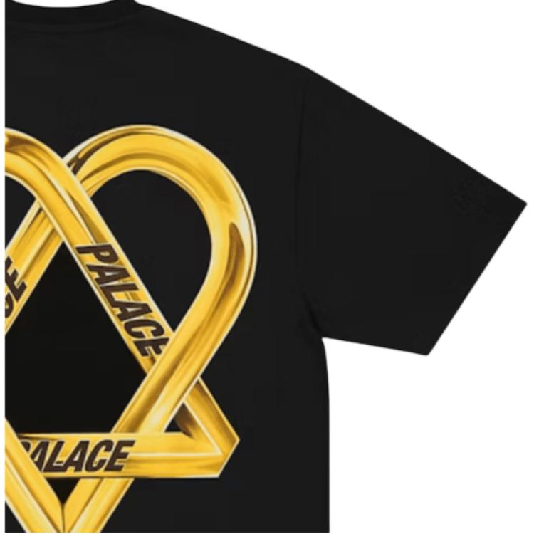Palace Tri-Gram T-Shirt Black Unisex Tops P29TS091