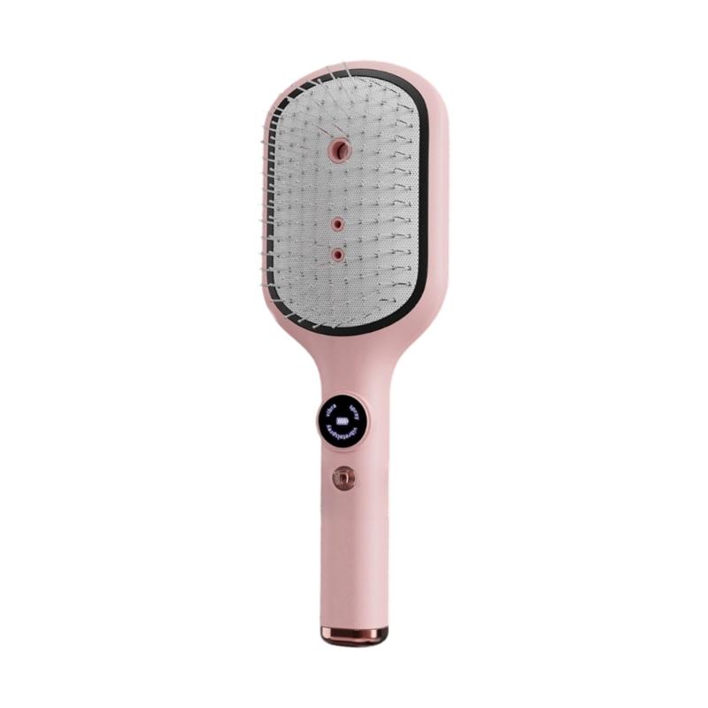 

Essential Oil Diffusing Scalp Massage Comb With Intelligent Technology For Effective Stress Relief And Relaxation розовый