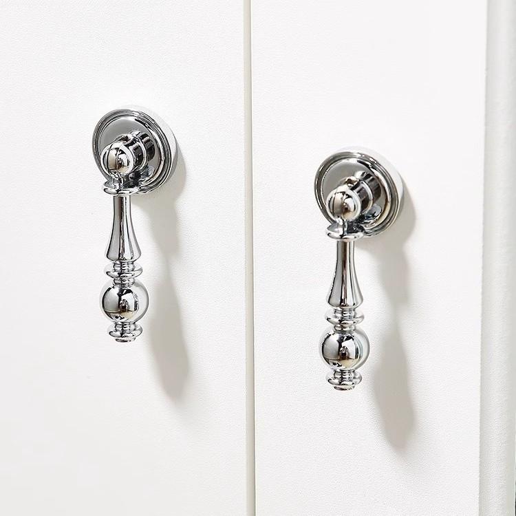 Chromowany, Zawieszka, Lekki luksus, Uchwyt do drzwi szafki szuflady, Nowoczesna prostota, Wysokiej klasy, Uchwyt do szafki garderobianej, Mały uchwyt w stylu antycznym