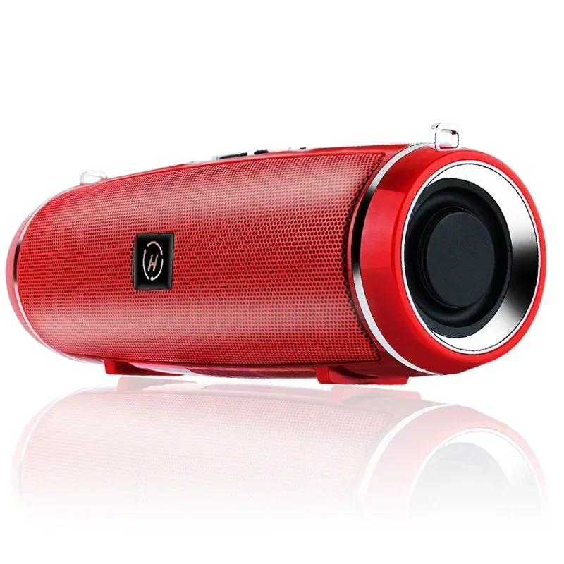 

Новий 200 Вт Портативна Bluetooth Колонка IPX7 Водонепроникна Зовнішня HIFI Стовпчик Колонка Сабвуфер Стерео Колонка FM Радіо TF Бумбокс червоний